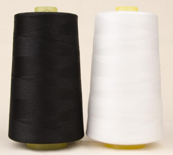 Polyester sewing thread White and black 40s/21600 yards a large volume of high speed sewing thread