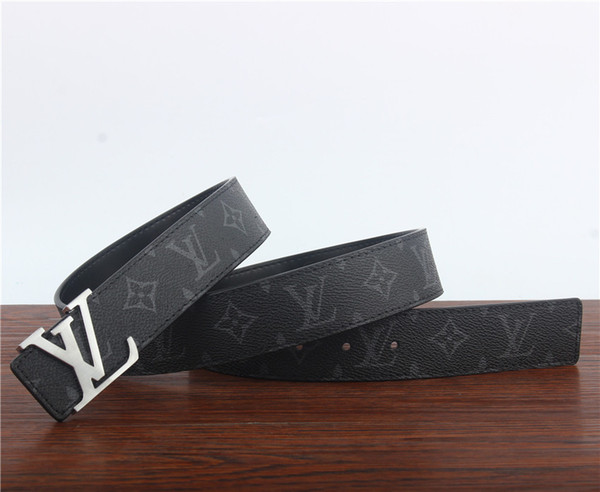 2018 Fashion high Quality Genuine Leather Smooth Buckle Belts for men Design Belts RT178 fashion Style High Brand waistbands