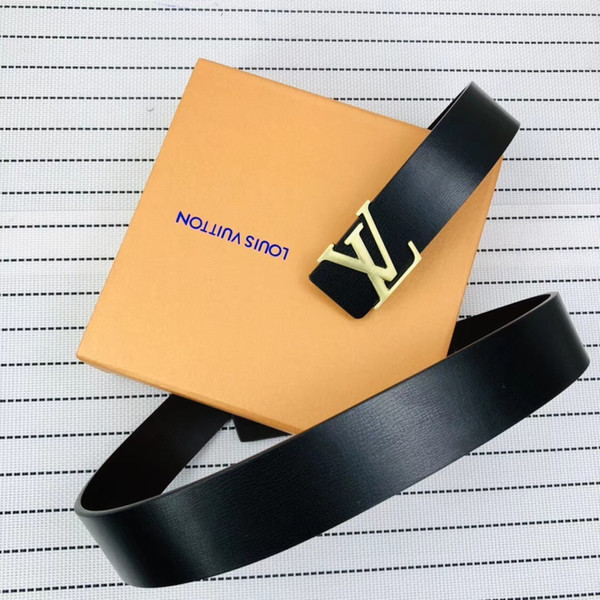 2019 Hot luxury Designer Belts Men high quality Aolly Smooth Buckle Belts Men Design Belts black color High Brand waistbands No box