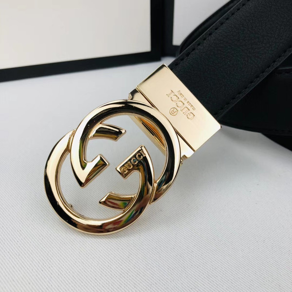 Luxury Designer Belts Men fashion Alloy Smooth Buckle Belts Men Design Belts black Grey color RT48A Brand waistbands no box