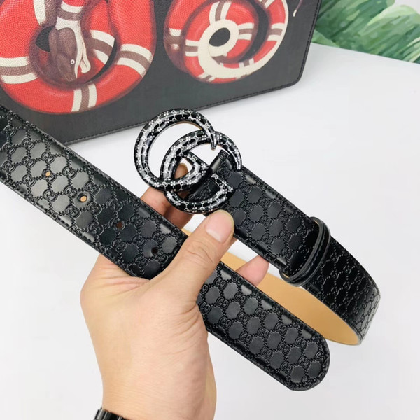 2018 Fashion high Quality Genuine Leather Smooth Buckle Belts Men Design Belts RT122 fashion Style High Brand waistbands without box