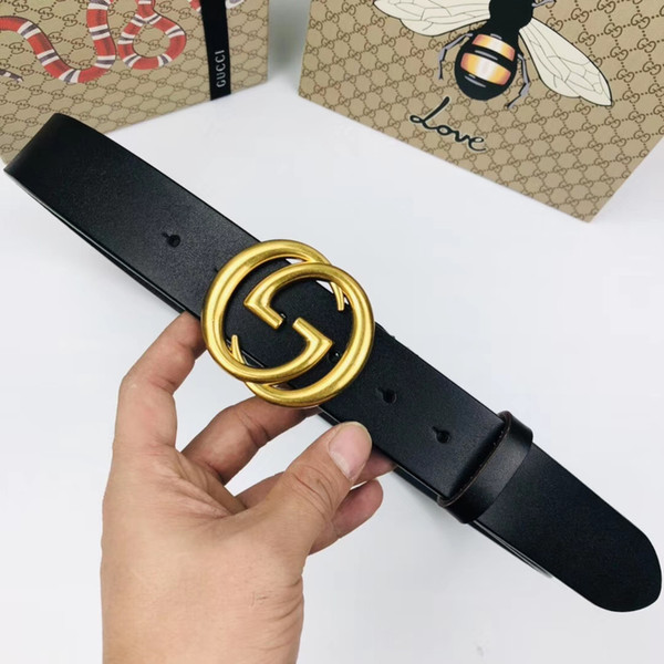 luxury Designer Belts Men high quality Aolly Smooth Buckle Belts Men Design Belts black color High Brand waistbands for man fast ship