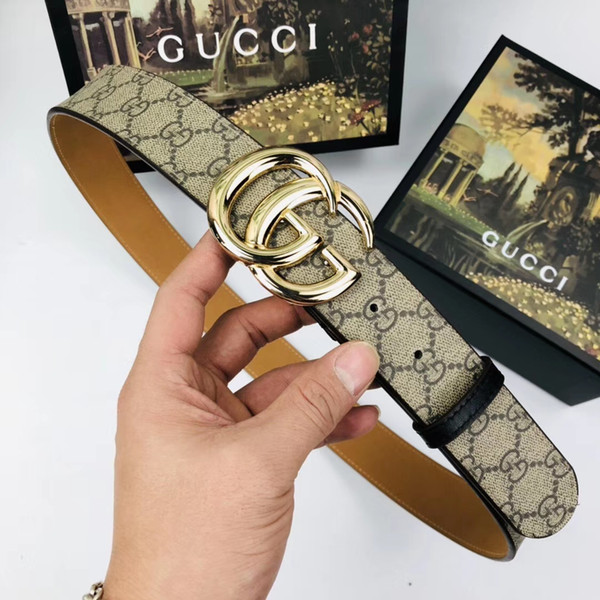 2019 luxury Designer Belts Men high quality Smooth Buckle Belts Men Design Belts black color RT285 Brand waistbands for man no box