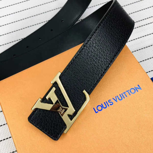 2019 Newest luxury Designer Belts Men Real Leather Aolly Smooth Buckle Belts Men Design Belts black color High Brand waistbands No box RT525