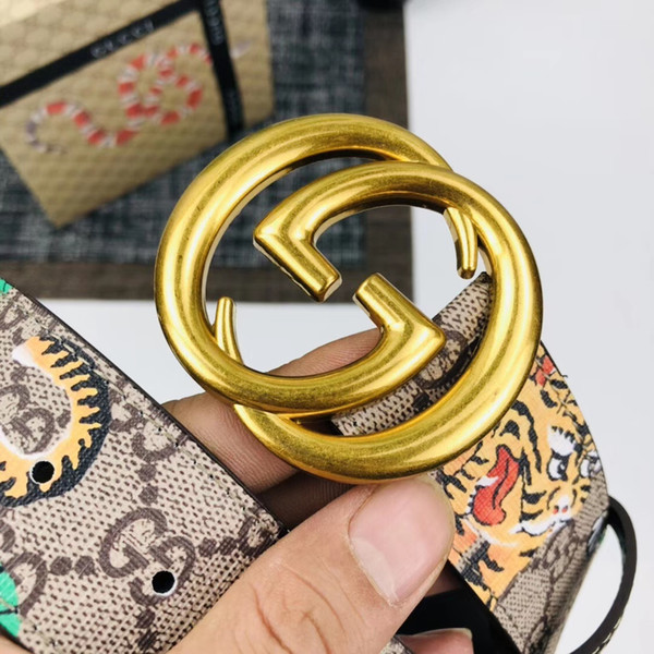 2018 Fashion high Quality Genuine Leather Smooth Buckle Belts Men Design Belts RT133 fashion Style High Brand waistbands without box