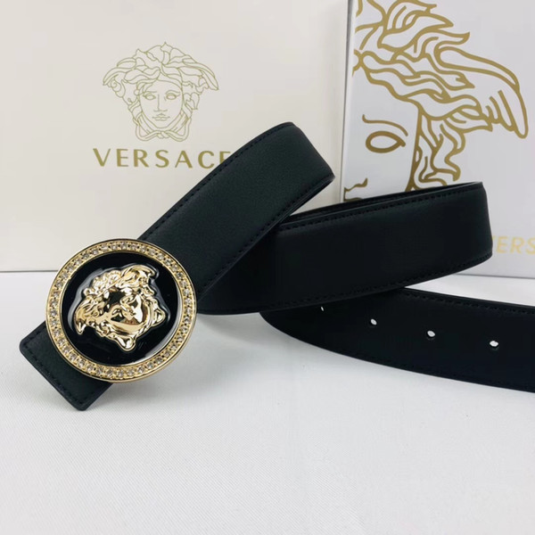 belts Fashion high Quality Genuine Leather Smooth Buckle Belts for men Design Belts RT1636 fashion Style High Brand waistbands