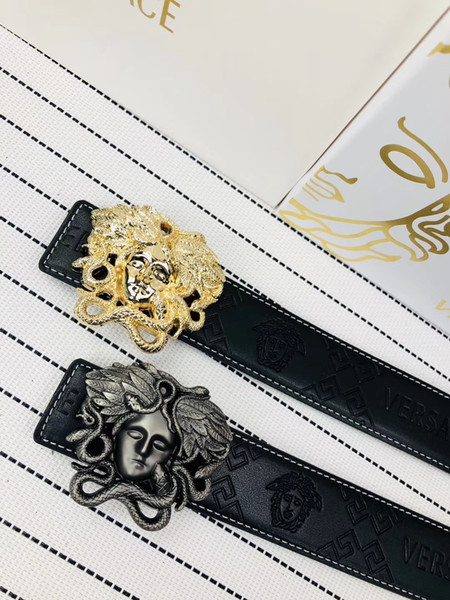 belts Fashion high Quality Genuine Leather Smooth Buckle Belts for men Design Belts RT665 fashion Style High Brand waistbands