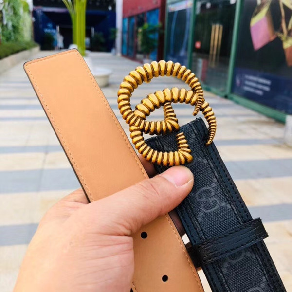 2018 Fashion high Quality Genuine Leather Smooth Buckle Belts Men Design Belts RT111 fashion Style High Brand waistbands without box