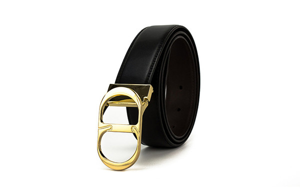 2017 Fashion Smooht Buckle Belts Men luxury Designer Belt for men High Quality 100% Realy Leather High Brand waistbands Size 105-125cm