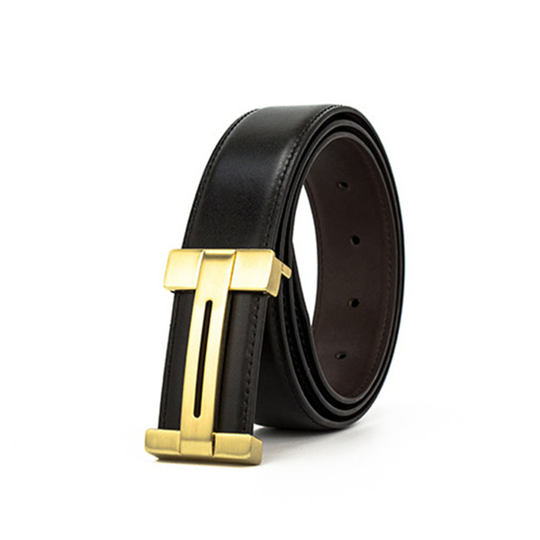 2017 Fashion High Quality Leather Smooth Buckle Belts Men luxury Designer Belts Style High Brand waistbands for men A0554