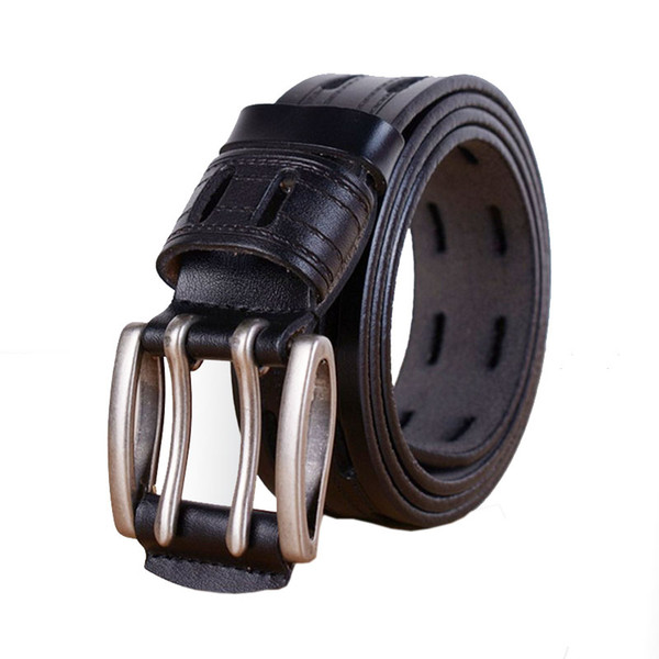 Fashion High Quality 100% Leather Pin Buckle Belts Men luxury Designer Belts High Brand waistbands Size 105-125cm