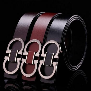 New men 8 button belts High quality leather designer ceintuur genuine belt for men cowskin belts black 105-125cm free shipping