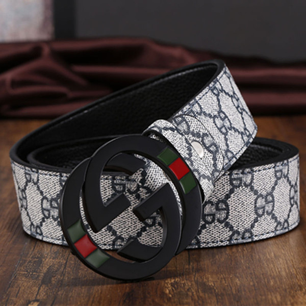 Luxury style designer V logo V printing Solid buckle belt fashion