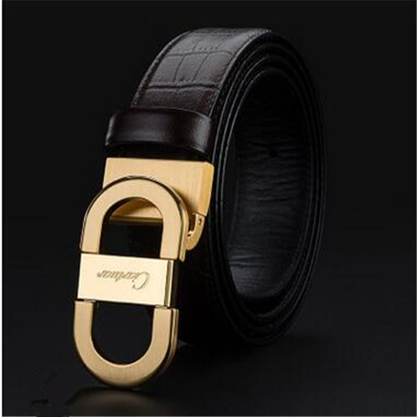 Luxury version of Boss business fashion belt, smooth buckle belt, high-end atmospheric letter waist buckle. wholesale