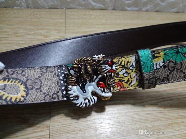 Hot Luxury High Quality ceinture Designer Belts Fashion Tiger animal pattern buckle belt mens womens belt for gift