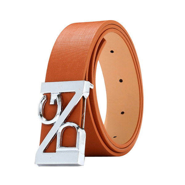 Belt men leather 2018 adiustable genuine leather with pin buckle brown unisex waist belt women Designer mens belts luxury