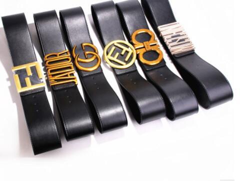 selling new Mens womens black belt Genuine leather Business belts Pure color belt snake pattern buckle belt for gift 110cm