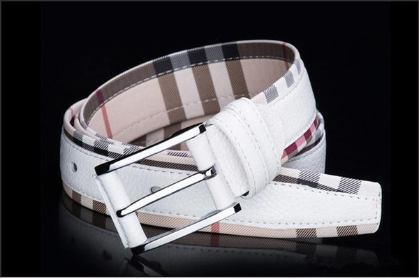 New Style Luxury Genuine Leather Belt for Men and Women Fashion Smooth/Pin Buckle Plaid Belt Designer Belt High Quality Cowhide Jeans Girdle