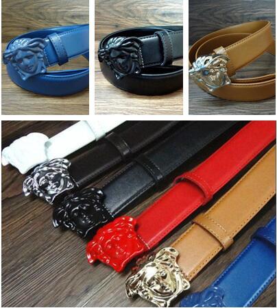 NEW Top High quality belt strap Medusa Genuine Leather ceinture belt for mens and womens designer Jeans business belts