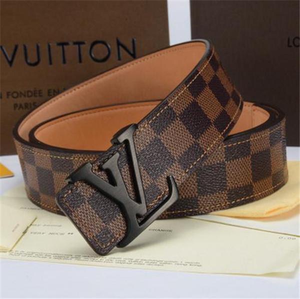 Designer High quality genuine leather belt luxury women men new fashion Strap male Jeans for man cowboy with in box