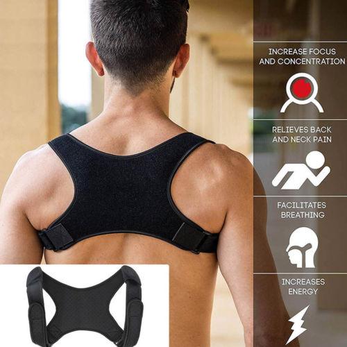 2019 Neoprene Posture Belt Adjustable Therapy Posture Corrector Clavicle Support Back Brace Shoulder Belt