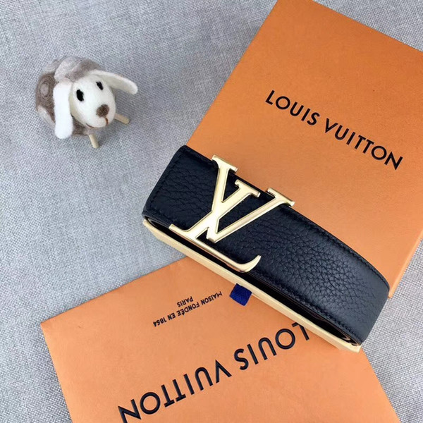 Luxury belts fashion men's and women's business belts big name gold and silver buckle lychee grain hot sale belts high quality