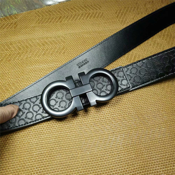 High Quality Real Leather Big Buckle Belts Men Designer Belts women Classic Style High Brand waistbands size 105-125cm