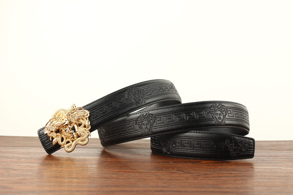 Brand News High Quality Real Leather Alloy Smooth Buckle Belts Men Designer Belts Classic Style High Brand waistbands RT-668