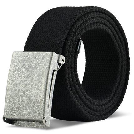 Canvas belt men's and women's mesh red ins wild belt student youth casual retro denim belt tide