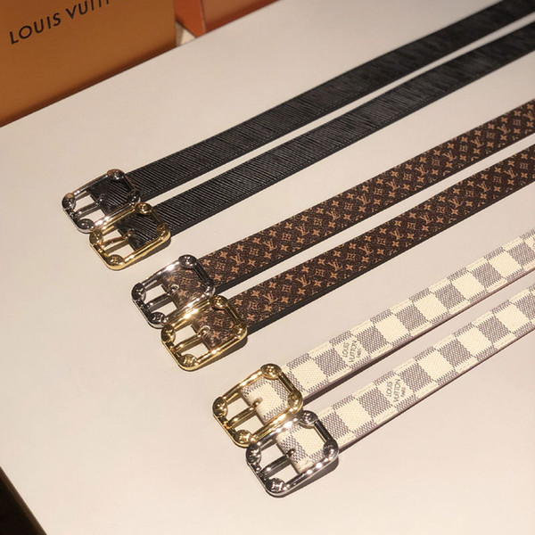 2019 Brand Belt womens Belt Fashion needle buckle Belts Genuine Leather belts Jeans Belt for women width 2.5cm with box L140-74