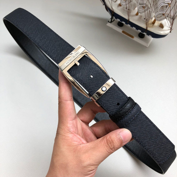 2019 New Fashion High quality imported real leather men classic waistbands fashion brand belts fashion business casual belt