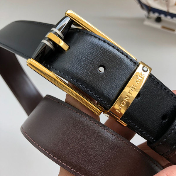 2019 men belt top quality Men's belts Fashion classic High quality Genuine leather man belt With box For strap