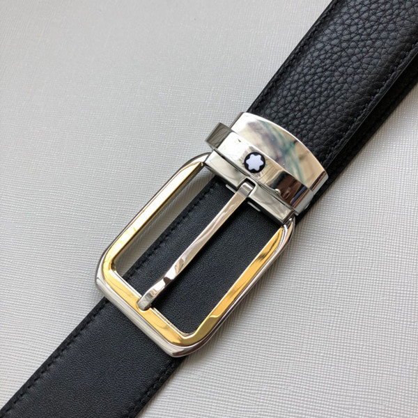 HOT Top Fashion style with box belt Genuine Leather ceinture belt men womens strap Classic Jeans belt buckle W150-1006