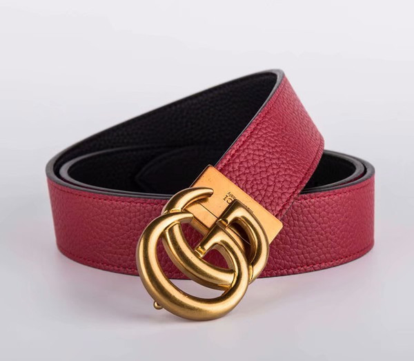 2019 Design Men Belt Fashion Belt Women Leather Belt More Color Buckle and Leather Good Quality