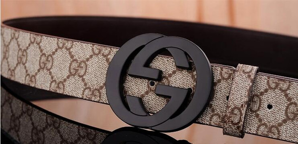 Hot selling new Mens womens black belt Genuine leather Business belts Pure color belt snake pattern buckle belt for gift 226