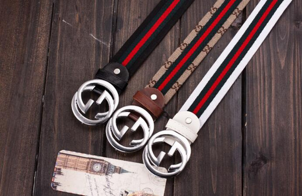 Hot selling new Mens womens black belt Genuine leather Business belts Pure color belt snake pattern buckle belt for gift 110cm