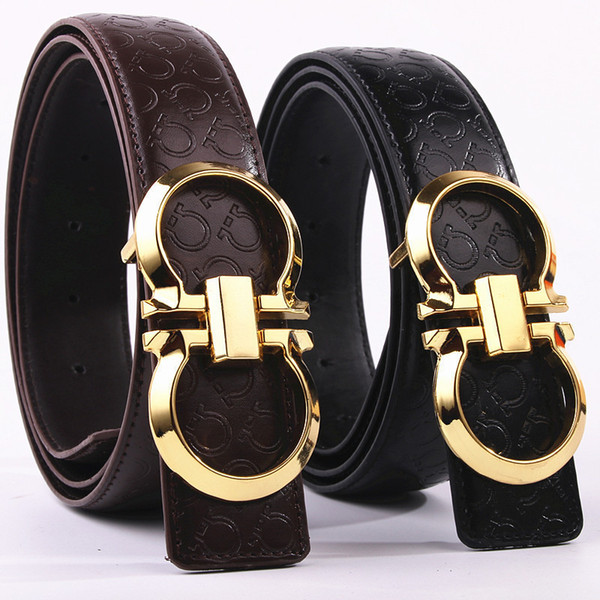 Hot Sale High Quality Designer Genuine Leather Gold Silver Buckle For Gift Width Men And Women General Purpose Belt