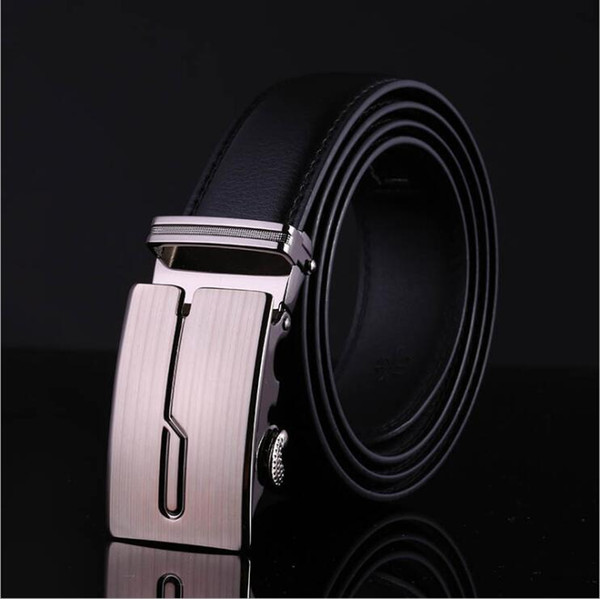 leather strap male automatic buckle belts for men authentic girdle trend men's belts ceinture Fashion designer jean belt