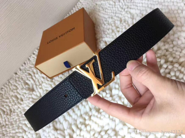 new fashion designer Luxury brand belt for mens casual jeans high quality Genuine leather solid brass buckle free shipping