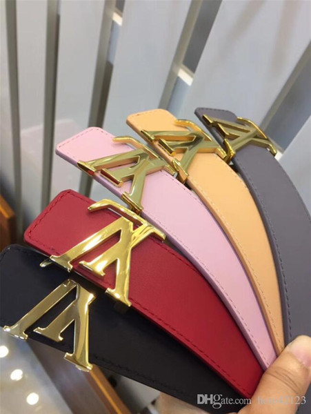 High-end belt designer leather belts men and women solid color belts men and women brand belts fashion men and women girdle