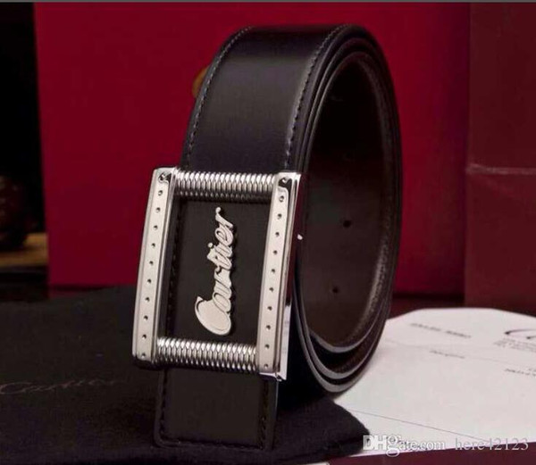 2018 High quality belts with box 10 styles designer belts for men big buckle belts top fashion men belt wholesale free shipping 021