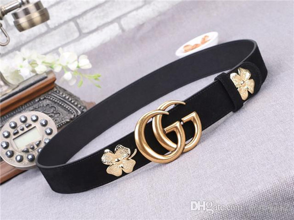 belt 5.5cm buckle High quality leather 2018 fashion Smooth pattern picture Belts designer Belt Men and women brand Belt