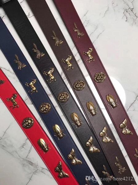 High quality designer belts men Jeans belts 10 styles Cummerbund belts For men Women Metal Buckle with the box02