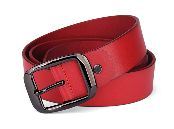 hot sale Fashion brand belt new men fashion smooth buckle metal buckle belt female friends casual belt