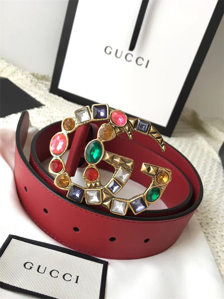 2018 designer belts women big pearls buckle belts women luxury Buckle belt fashion womens Genuine leather belts for women With Box