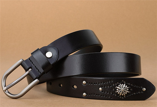 2019 Best Quality First Class real genuine Leather belts for women strap Luxury Belts with box