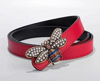 Alloy leather fashion belt cowboy belts 42 F letters