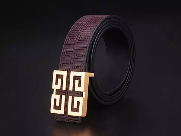 Deluxe leather smooth buckling belt pure cowhide modeling perfect youth belt business belt casual casual Korean version of the letter tide