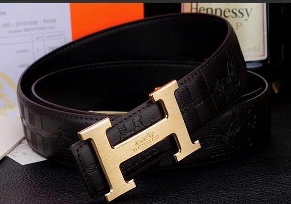 2019 Multi-color belt men's leather automatic buckle Korean version of casual business belt belt men's leather a simple youth tide