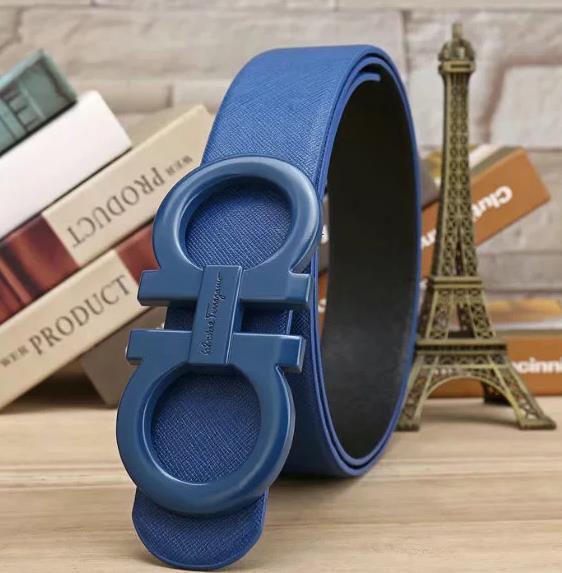 2019 The latest edition of luxury belt men and women leather retro fashion European and American pure cowhide middle-aged trousers belt ti